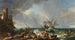 Tempestad en una costa rocosa - Adrien Manglard — vista de la obra
