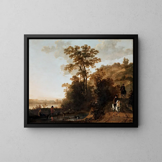 Aelbert Cuyp - An Evening Ride near a River.webp