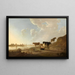 Paisaje Fluvial con Mujer Traiteuse - Aelbert Cuyp — cuadro enmarcado en la pared