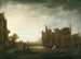 Landscape with the Ruins of Rijnsburg Abbey - Aelbert Cuyp — artwork view