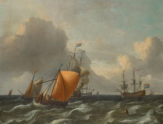 Aernout Smit - Dutch Men owar on choppy waters.webp