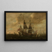 Naval Battle Painting - Aert Anthonisz — framed artwork on a wall