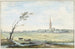 El pueblo de 's-Gravezande - Aert Schouman — vista de la obra