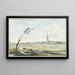 El pueblo de 's-Gravezande - Aert Schouman — cuadro enmarcado en la pared