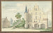 El castillo y la escuela en Wouw - Aert Schouman — vista de la obra
