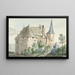 El castillo de Wouw - Aert Schouman — cuadro enmarcado en la pared