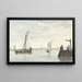 The Stone Lighthouse and Durgerdam Pier - Aert Schouman — framed artwork on a wall