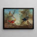 Faisanes - Aert Schouman — cuadro enmarcado en la pared
