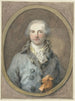 Portrait of a gentleman in an oval frame - Aert Schouman — artwork view
