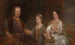 Hermanus Boerhaave (1668-1738) painting, professor of medicine at the University of Leiden, with his wife Maria Drolenvaux (1686-1746) and their daughter Johanna Maria (1712-91) - Aert de Gelder — artwork view