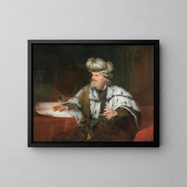 Rey David - Aert de Gelder — cuadro enmarcado en la pared