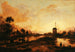 Sunset on the Yssel - Aert van der Neer — artwork view