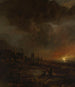 Pesca nocturna - Aert van der Neer — vista de la obra