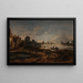 Vista del río a la luz de la luna - Aert van der Neer — cuadro enmarcado en la pared