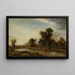 Village Pond - Aert van der Neer — framed artwork on a wall