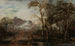 a wooded landscape with hunter - Aert van der Neer — artwork view