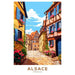 Póster Alsacia Vintage
