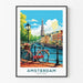 Póster Ámsterdam Vintage