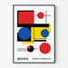 Póster Bauhaus - Formas geométricas coloridas