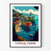 Póster Vintage de Cinque Terre