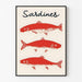 Kitchen decoration poster - Sardines