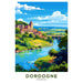 Póster Dordogne Vintage
