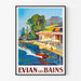 Póster Evian les Bains Vintage