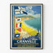 Póster vintage de Granville – Las islas Chausey y las mareas altas