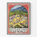 Vintage Grenoble Poster — framed artwork on a wall