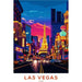 Póster Las Vegas USA Vintage