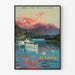 Póster El Lago de Annecy, París-Lyon-Mediterráneo por Frédéric Hugo d'Alési Vintage — presentación mural de la obra