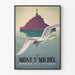 Vintage Mont Saint-Michel Poster – Wonder of the West
