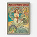 Póster Monte-Carlo Vintage por Alphonse Mucha — cuadro enmarcado en la pared