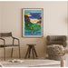 Póster País Vasco Vintage — presentado en un interior