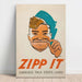 Póster Segunda Guerra Mundial - Zipp it. Careless talk costs lives por Leonard Raven-Hill
