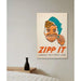 Póster Segunda Guerra Mundial - Zipp it. Careless talk costs lives por Leonard Raven-Hill