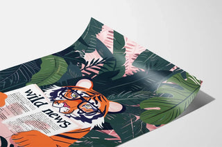 Affiche Tigre et Wild News - Jungle et Fantaisie