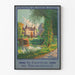 Póster Tourlaville vintage – El castillo junto al agua