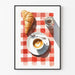 Póster de decoración de cocina - Café Croissant
