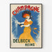 Póster publicitario vintage - Champagne Delbeck