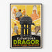 Póster publicitario vintage - Elevadores Dragor
