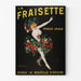 Vintage advertising poster - La Fraisette liqueur