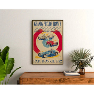 Affiche vintage - Grands Prix de France, Pau 1952