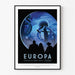 Póster vintage NASA - Europa 2017