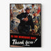Vintage Poster - To the Merchant Navy, Thank You!