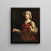 Saint Cécile - After Guido Reni — framed artwork on a wall