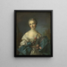 retrato de una joven mujer - Después de Jean-Marc Nattier — cuadro enmarcado en la pared