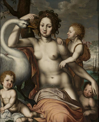 After Vincent Sellaer - Leda and the swan.webp