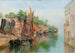 Escena de un canal veneciano, boceto - Agnes Brjesson — vista de la obra