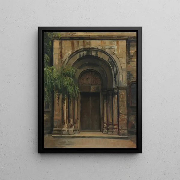 Agnes SlottMller - The entrance to Schleswig Cathedral.webp